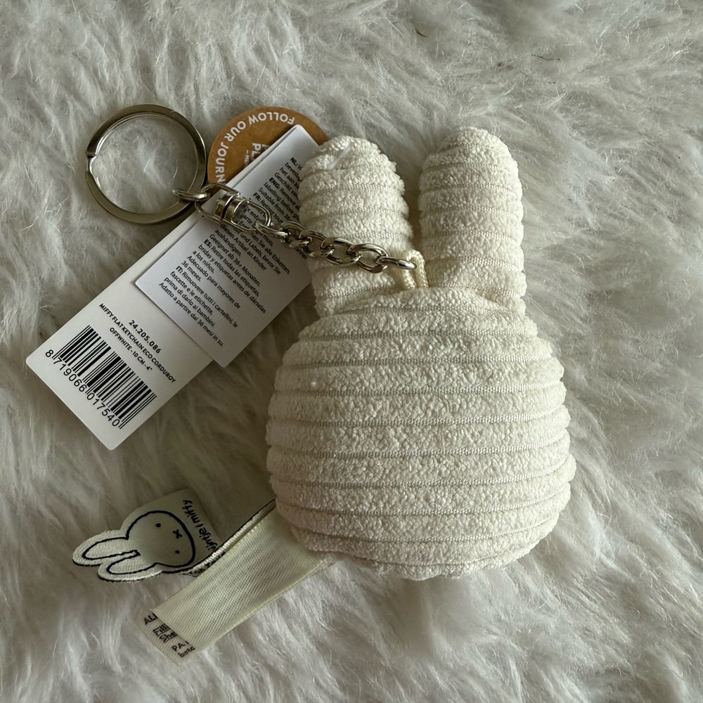 Miffy Corduroy Plushie Keychain NWT - Picture 3 of 5